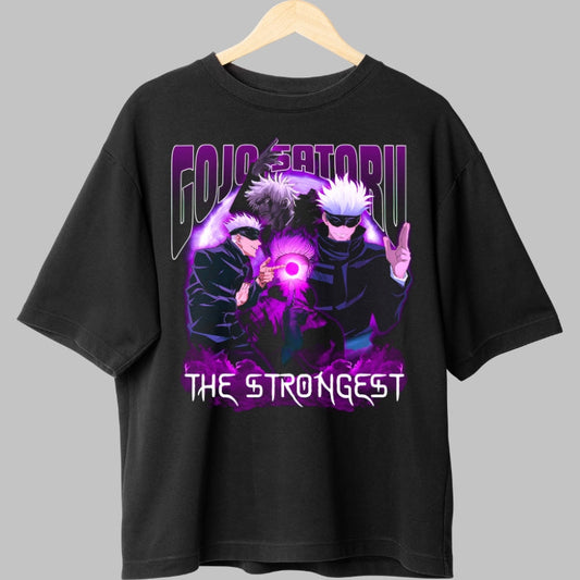 Tricou Anime Gojo Satoru - The Strongest Energia Nelimitata Fata
