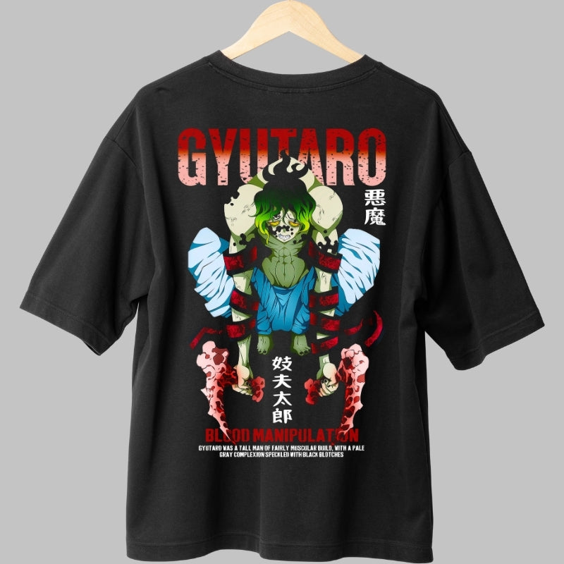 Tricou Anime Gyutaro - Manipulare de Sange Spate