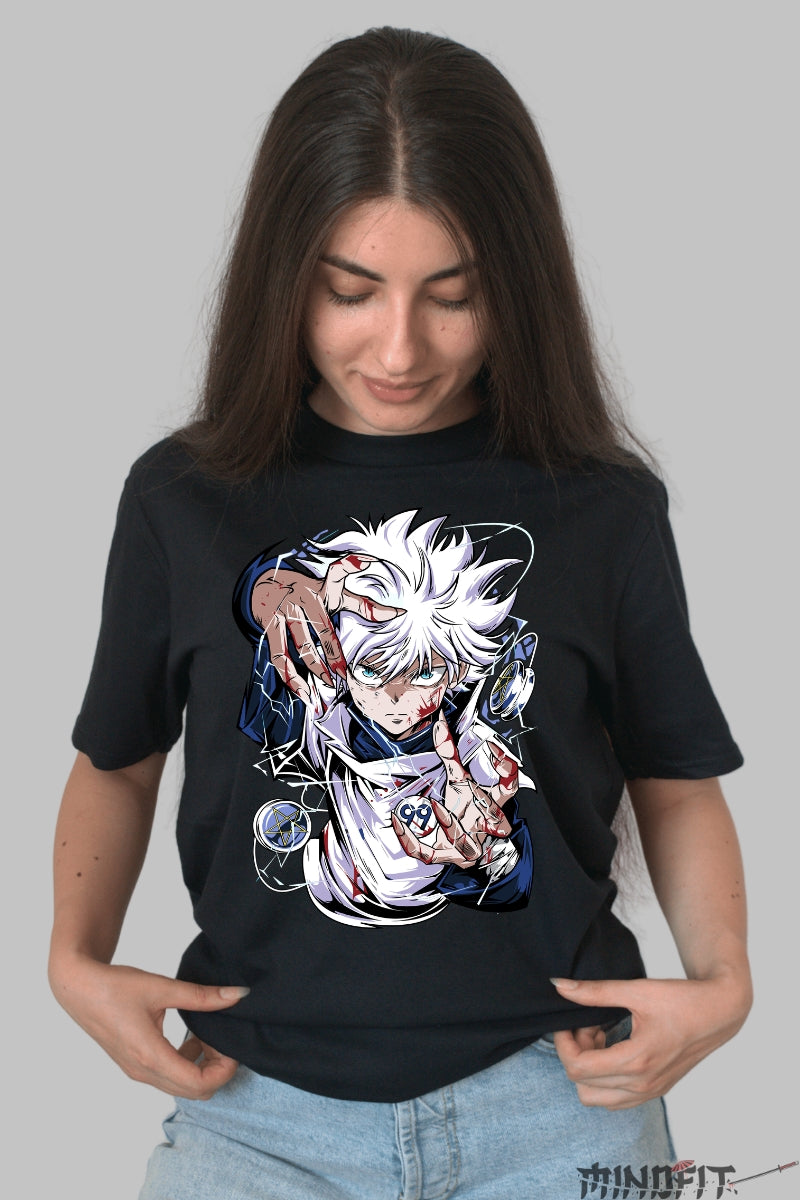 Tricou Anime Hunter x Hunter - Echipa Vindecatorilor Nen Dama Negru