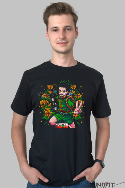Tricou Anime Hunter x Hunter - Feitan Aura Intunecata Barbat Negru