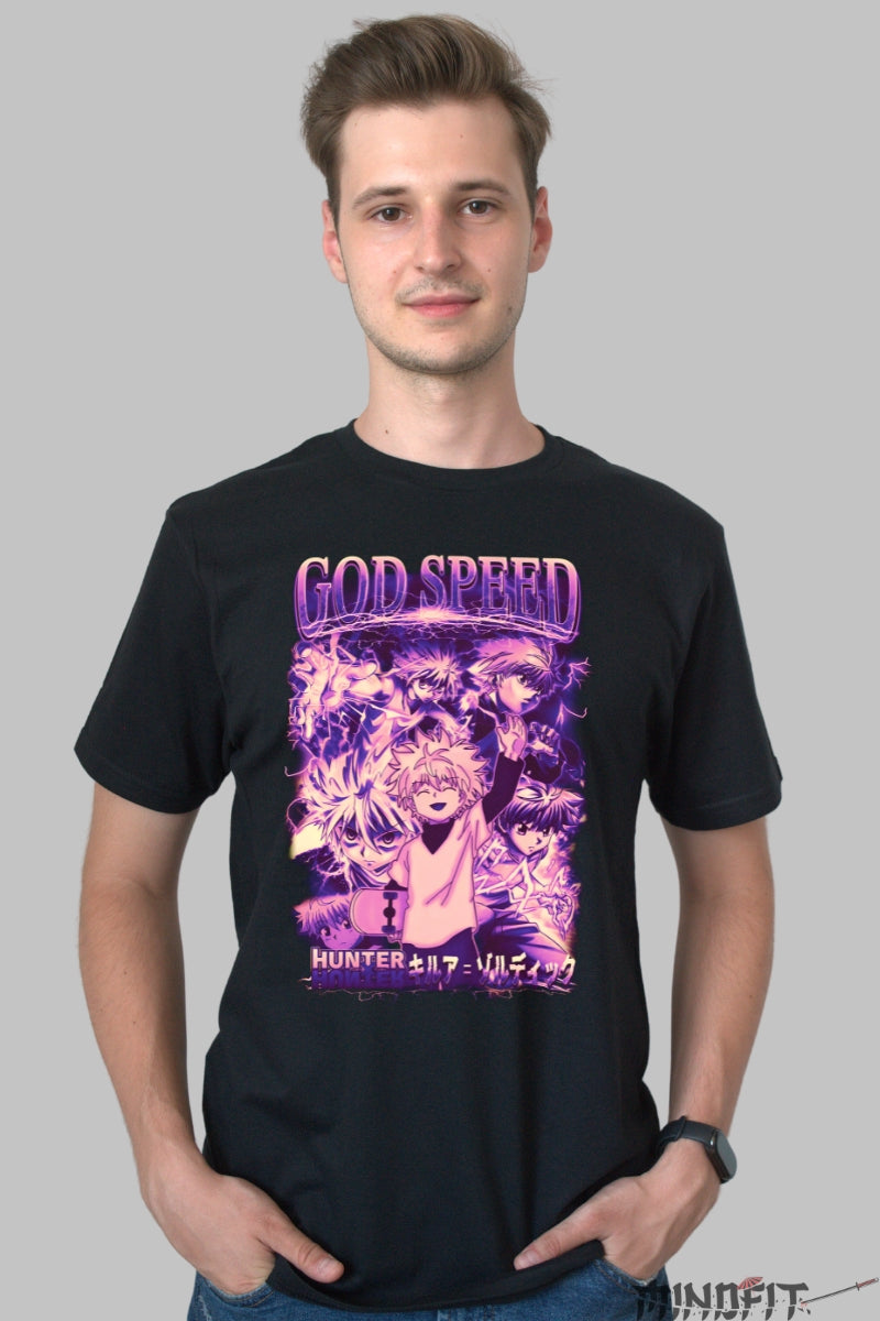 Tricou Anime Hunter x Hunter - Gon Spiritul Aventurii Barbat Negru