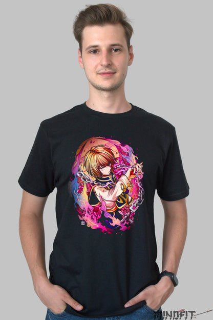 Tricou Anime Hunter x Hunter - Killua Aura Asasinului Barbat Negru