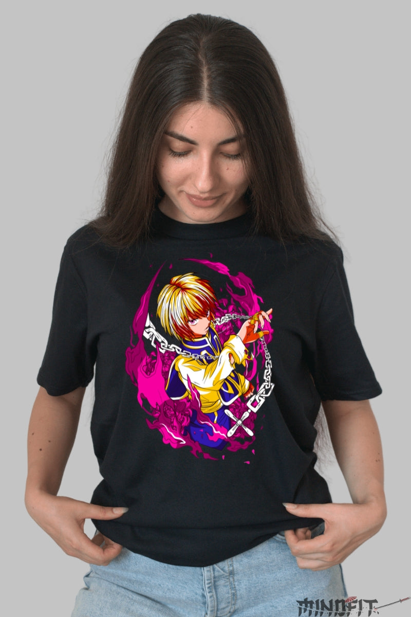 Tricou Anime Hunter x Hunter - Killua Fulgerul Asasin Dama Negru