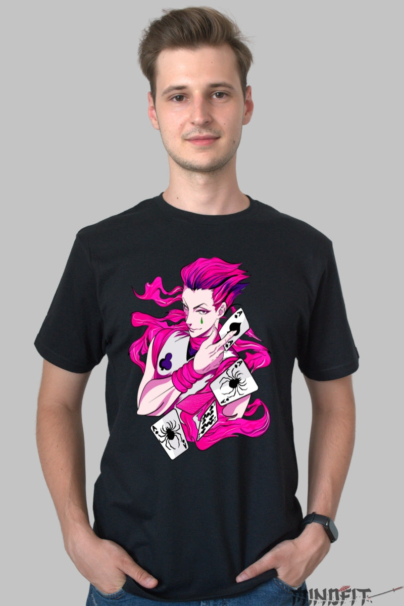 Tricou Anime Hunter x Hunter - Killua Furia Nen Ascunsa Barbat Negru