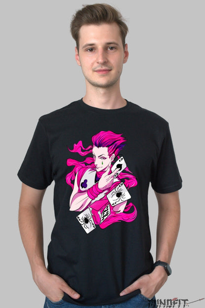 Tricou Anime Hunter x Hunter - Killua Furia Nen Ascunsa Barbat Negru