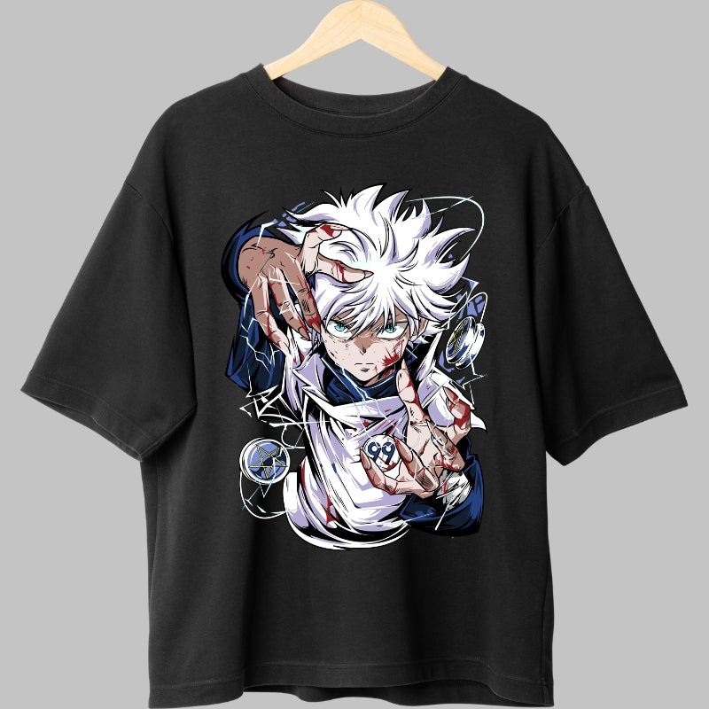 Tricou Anime Hunter x Hunter - Killua Furia Nen Ascunsa Fata