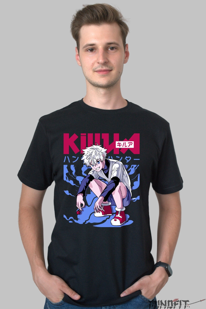 Tricou Anime Hunter x Hunter - Kurapika Lantul Razbunarii Barbat Negru