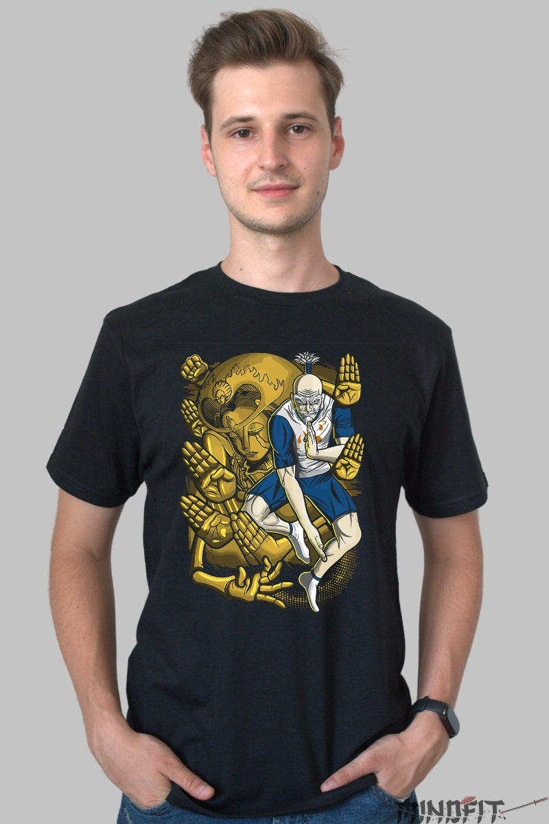 Tricou Anime Hunter x Hunter - Kurapika Privire de Otel Barbat Negru