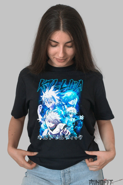 Tricou Anime Hunter x Hunter - Magicianul Mortii si Car?ile Destinului Dama Negru