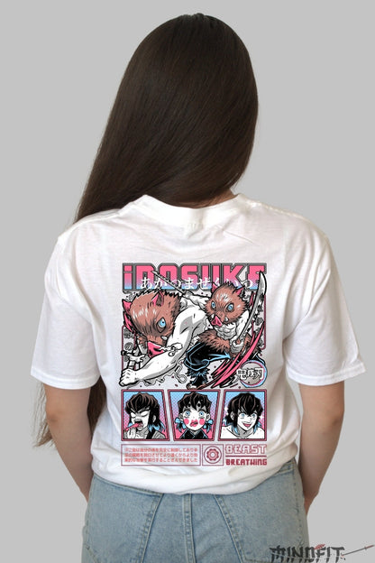Tricou Anime Inosuke - Bestia Neimblanzita Dama alb