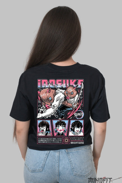 Tricou Anime Inosuke - Bestia Neimblanzita Dama Negru
