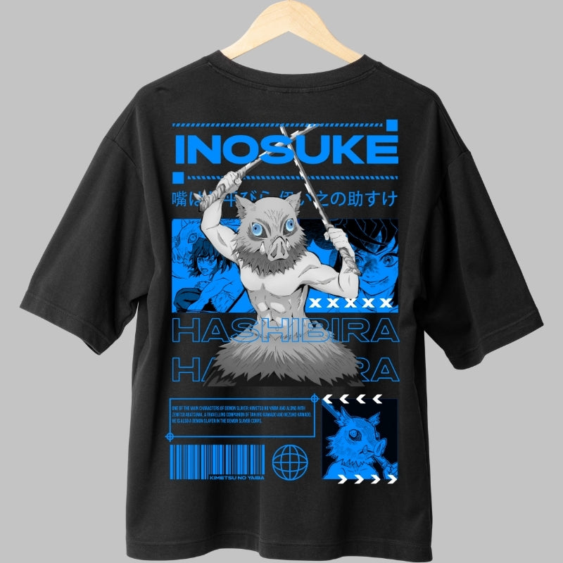 Tricou Anime Inosuke Hashibira - Furia Mistica Spate