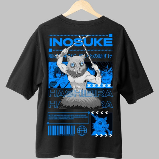 Tricou Anime Inosuke Hashibira - Furia Mistica Spate
