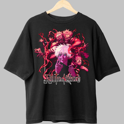Tricou Anime Jujutsu Kaisen - Aura Blestemelor Supreme Fata