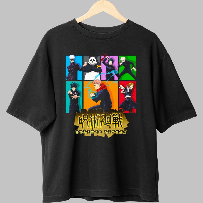 Tricou Anime Jujutsu Kaisen - Blestemul Energiei Intunecate Fata