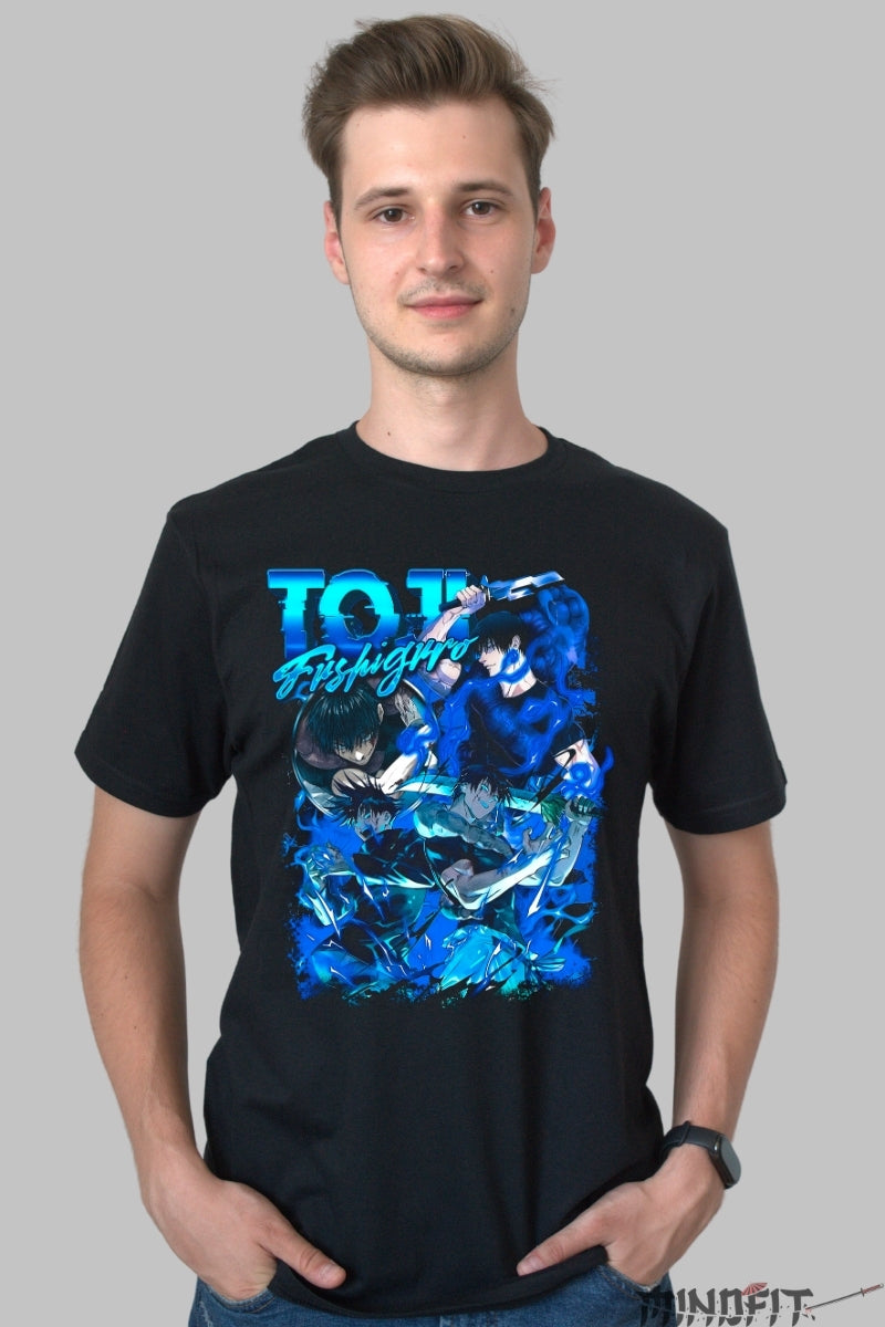 Tricou Anime Jujutsu Kaisen - Fushiguro Maestrul Umbrelor Barbat Negru