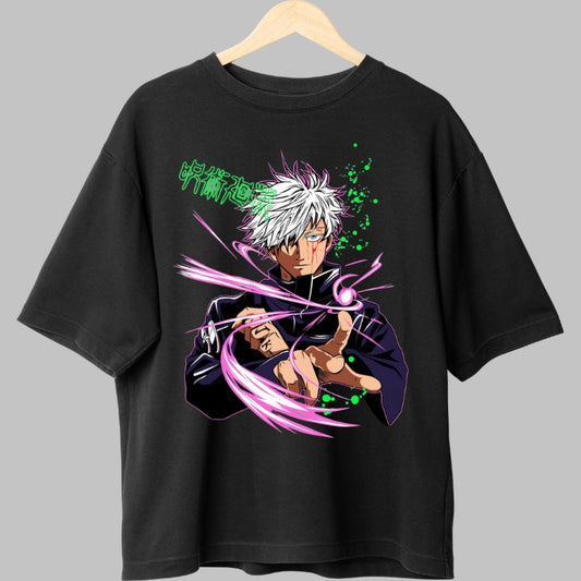 Tricou Anime Jujutsu Kaisen - Gojo Putere Infinita Fata