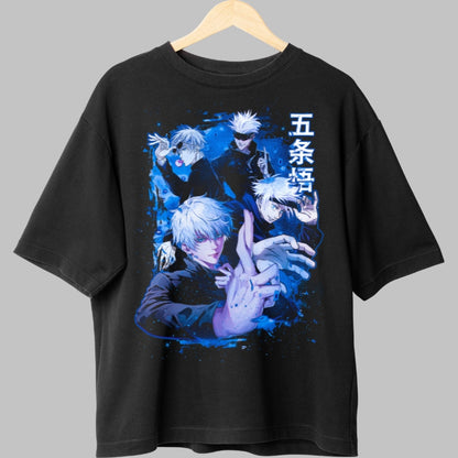 Tricou Anime Jujutsu Kaisen - Gojo Satoru Dominatia Infinita Fata