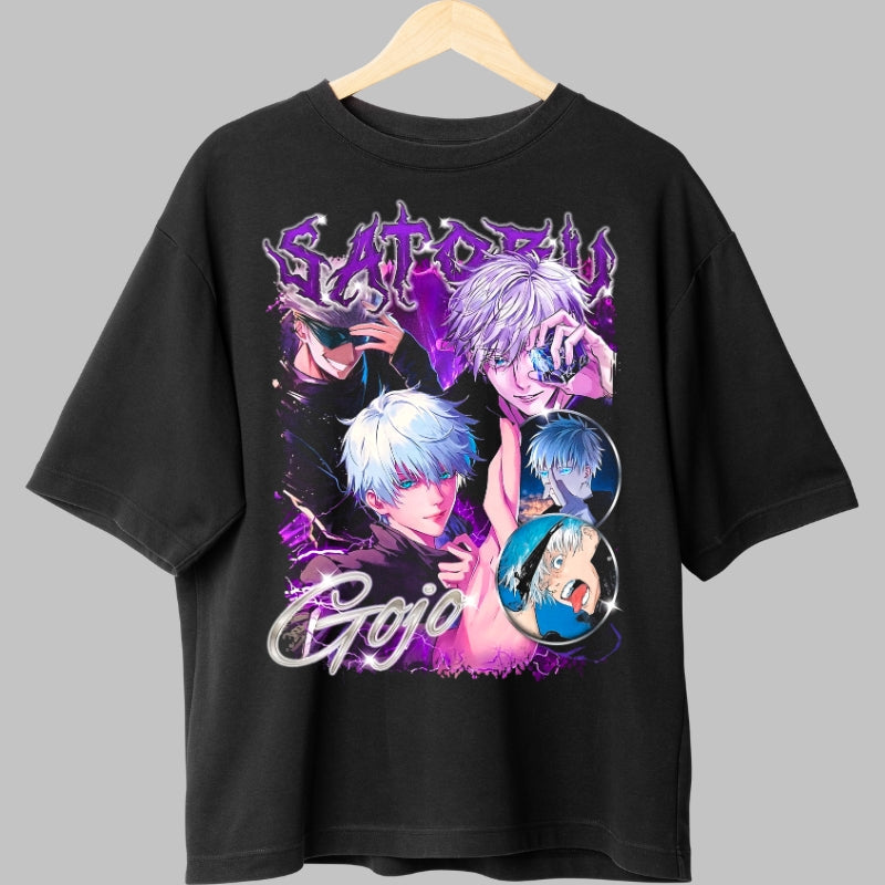 Tricou Anime Jujutsu Kaisen - Gojo Satoru Forta Infinita Fata