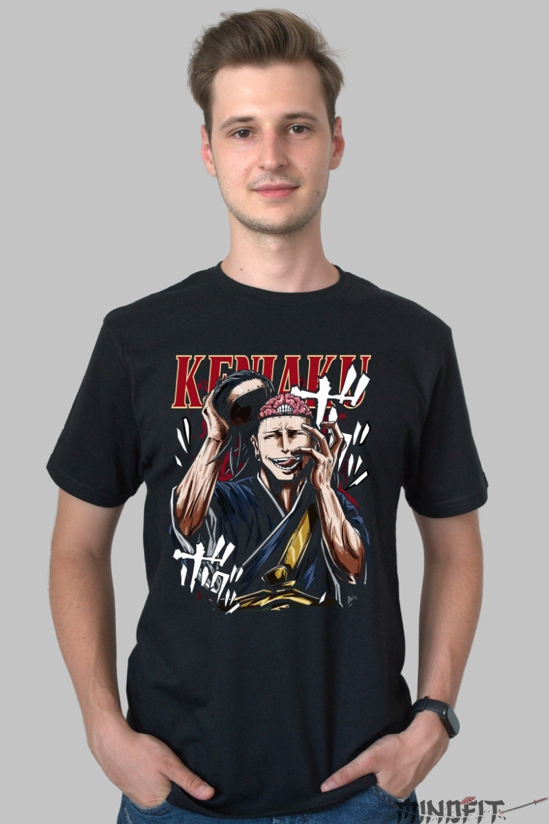 Tricou Anime Jujutsu Kaisen - Kenjaku Iluzia Puterii Supreme Barbat Negru