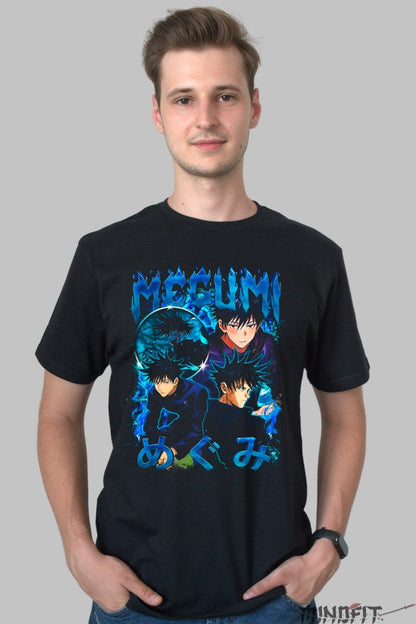 Tricou Anime Jujutsu Kaisen - Megumi Umbra Blestemata Barbat Negru