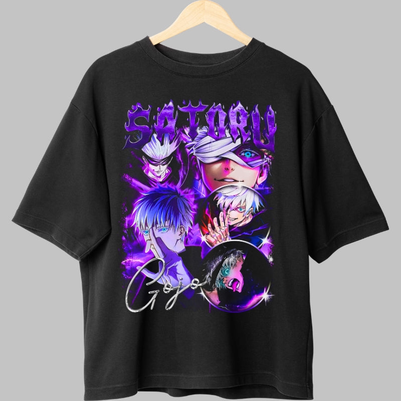 Tricou Anime Jujutsu Kaisen - Satoru Gojo Viziune Suprema Fata