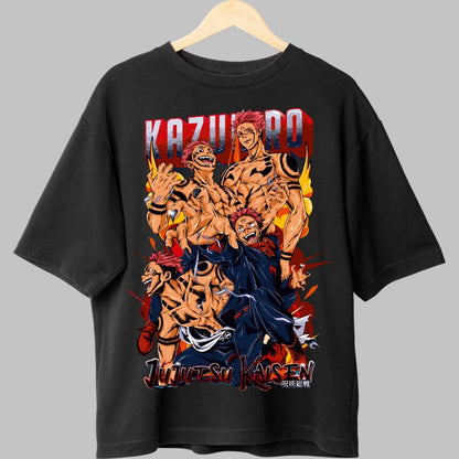 Tricou Anime Jujutsu Kaisen - Sukuna Regele Blestemelor Fata