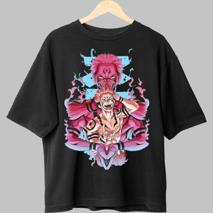 Tricou Anime Jujutsu Kaisen - Sukuna si Mahito Unirea Intunericului Fata
