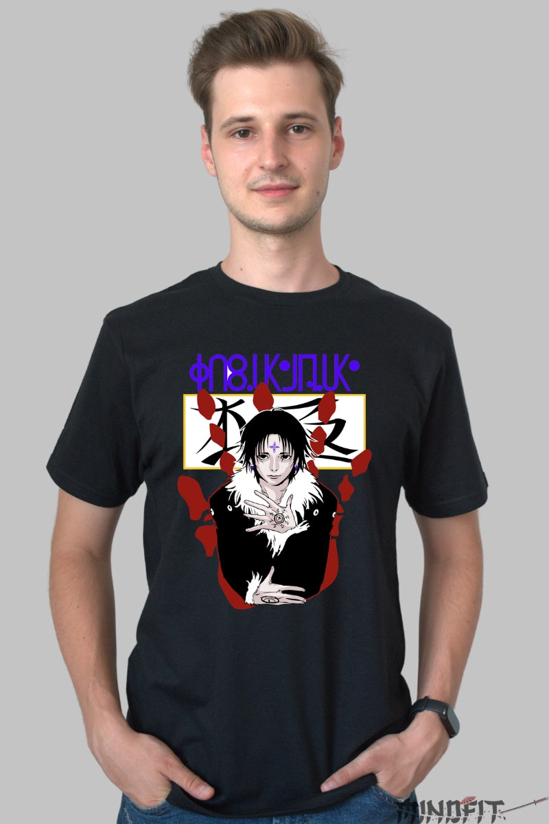 Tricou Anime Jujutsu Kaisen - Tactica Zeului cu O Mie de Maini Barbat Negru