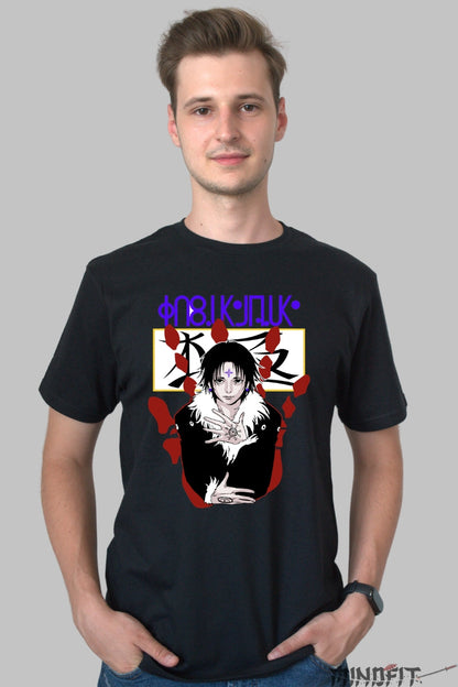 Tricou Anime Jujutsu Kaisen - Tactica Zeului cu O Mie de Maini Barbat Negru