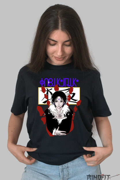 Tricou Anime Jujutsu Kaisen - Tactica Zeului cu O Mie de Maini Dama Negru
