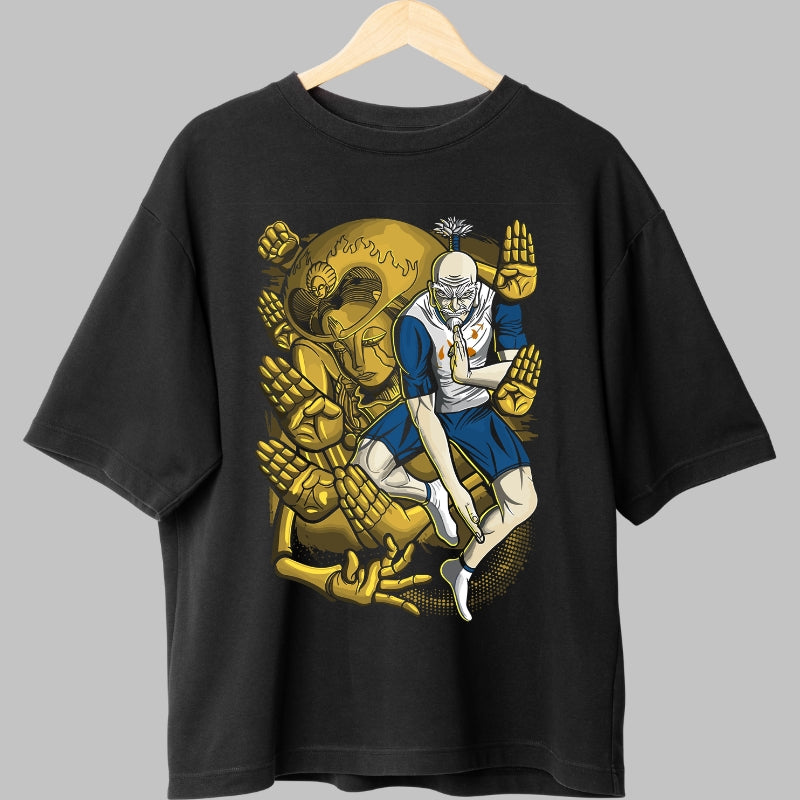 Tricou Anime Jujutsu Kaisen - Tactica Zeului cu O Mie de Maini Fata