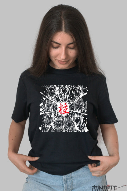 Tricou Anime Manga Warriors - Eroii Umbrei dama negru