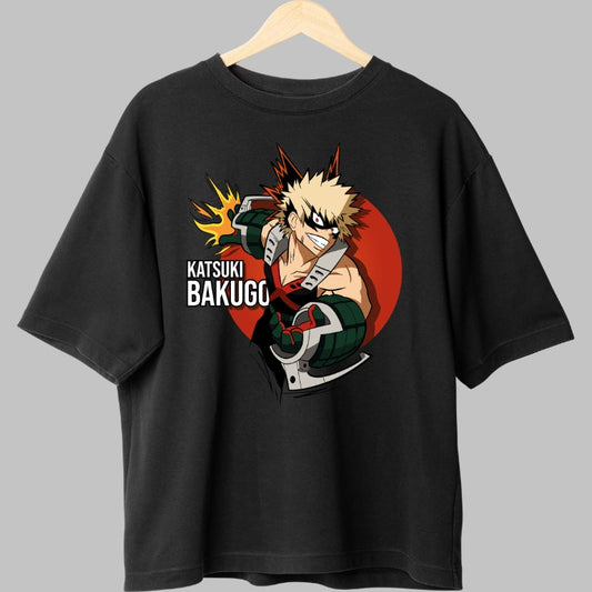 Tricou Anime My Hero Academia - Bakugo Explozie Necontrolata Fata