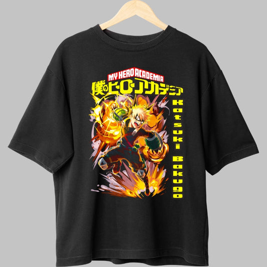 Tricou Anime My Hero Academia - Bakugo Explozie Suprema Fata