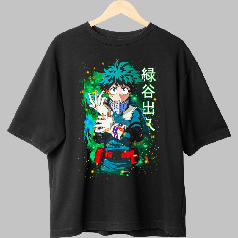 Tricou Anime My Hero Academia - Deku Aura Incredibila Fata
