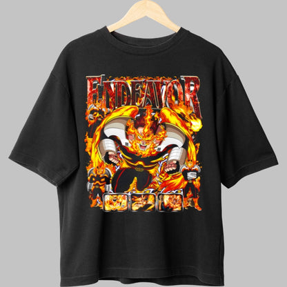 Tricou Anime My Hero Academia - Endeavor Focul Determinarii Fata