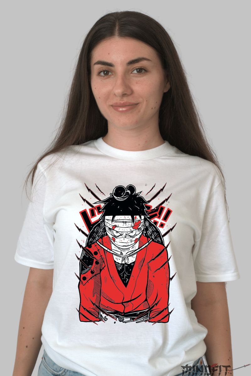 Tricou Anime Naruto Itachi Sharingan dama alb