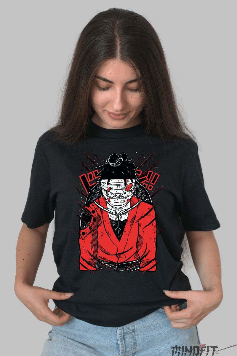 Tricou Anime Naruto Itachi Sharingan dama negru