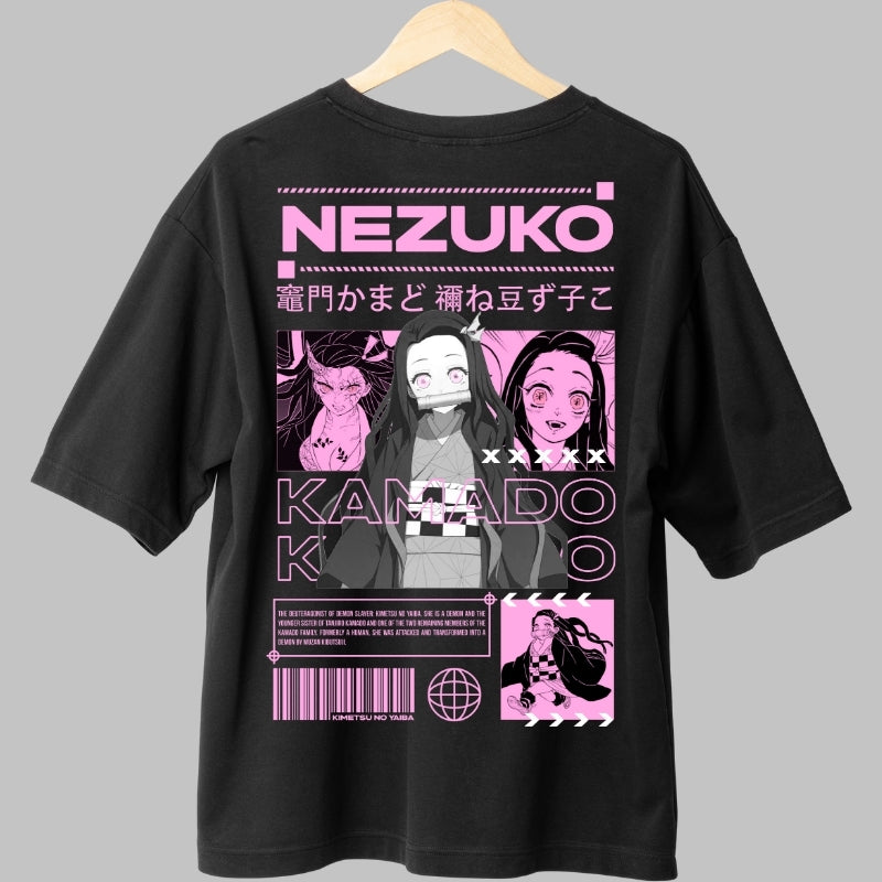 Tricou Anime Nezuko - Demon cu Inima Umana Spate