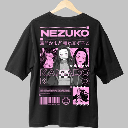 Tricou Anime Nezuko - Demon cu Inima Umana Spate