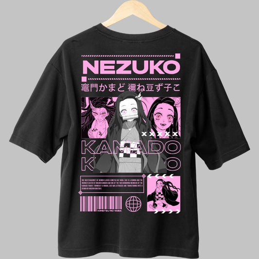 Tricou Anime Nezuko - Demon cu Inima Umana Spate