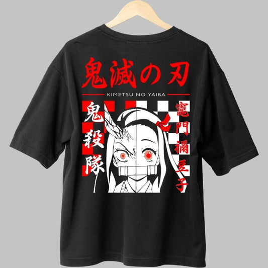 Tricou Anime Nezuko Demon Form - Kimetsu Style Spate