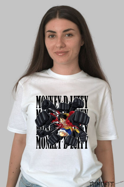 Tricou Anime Ninja Samurai – Razbunare in Umbra dama alb