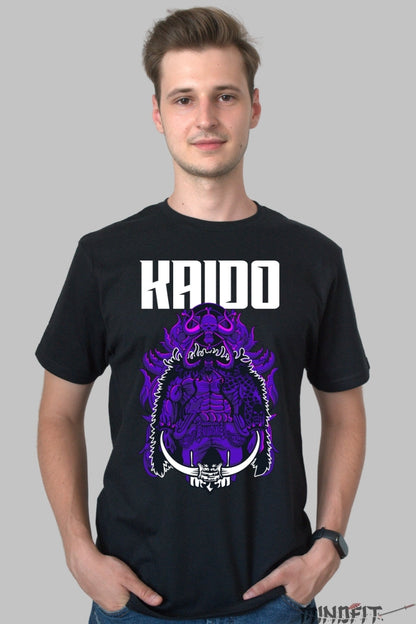 Tricou Anime One Piece - Kaido The Beast Emperor barbat negru