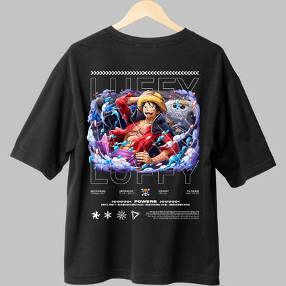 Tricou Anime One Piece - Luffy Gear 5 Aura Legendara spate