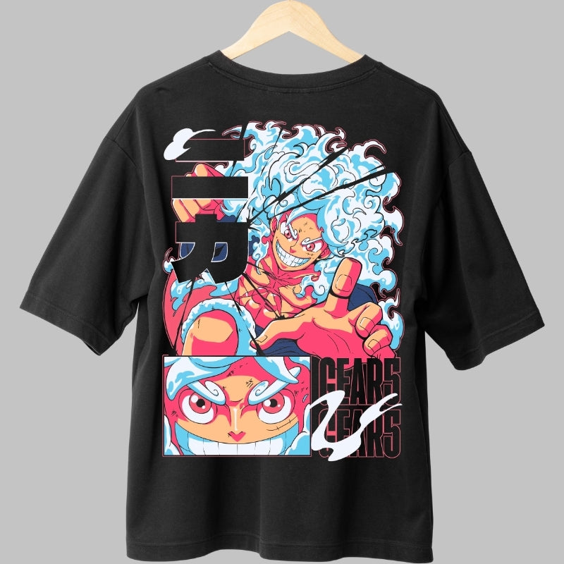 Tricou Anime One Piece - Luffy Gear 5 Awakening spate