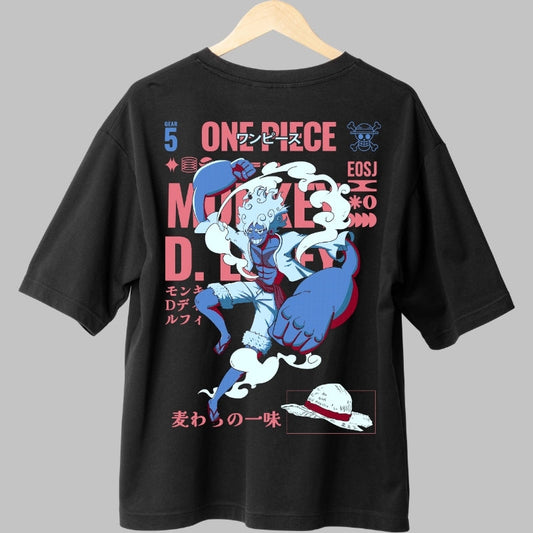 Tricou Anime One Piece - Luffy Gear 5 Revolution spate