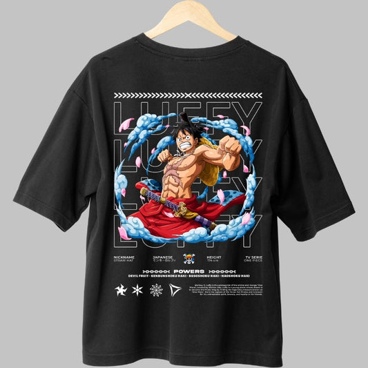 Tricou Anime One Piece - Luffy Gear Fifth Haki Surge spate