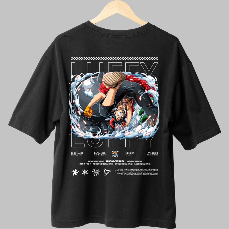 Tricou Anime One Piece - Luffy Gear Fifth Impact spate